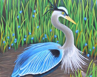 Great Blue Heron 8x10 Print