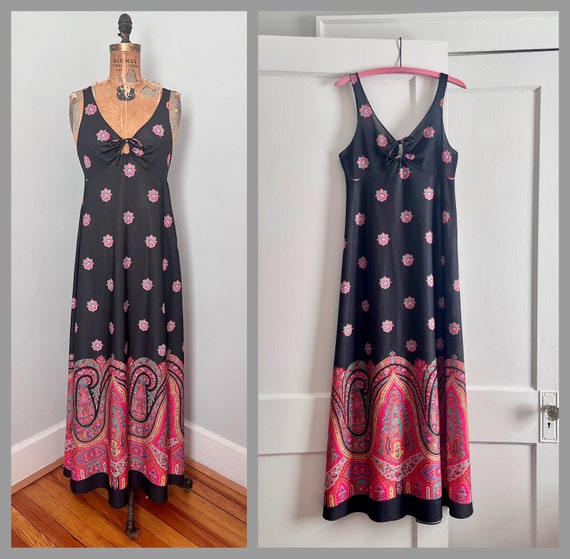 Traffic People Shady Nights Mini Shimmer Paisley Dress SNS12290034