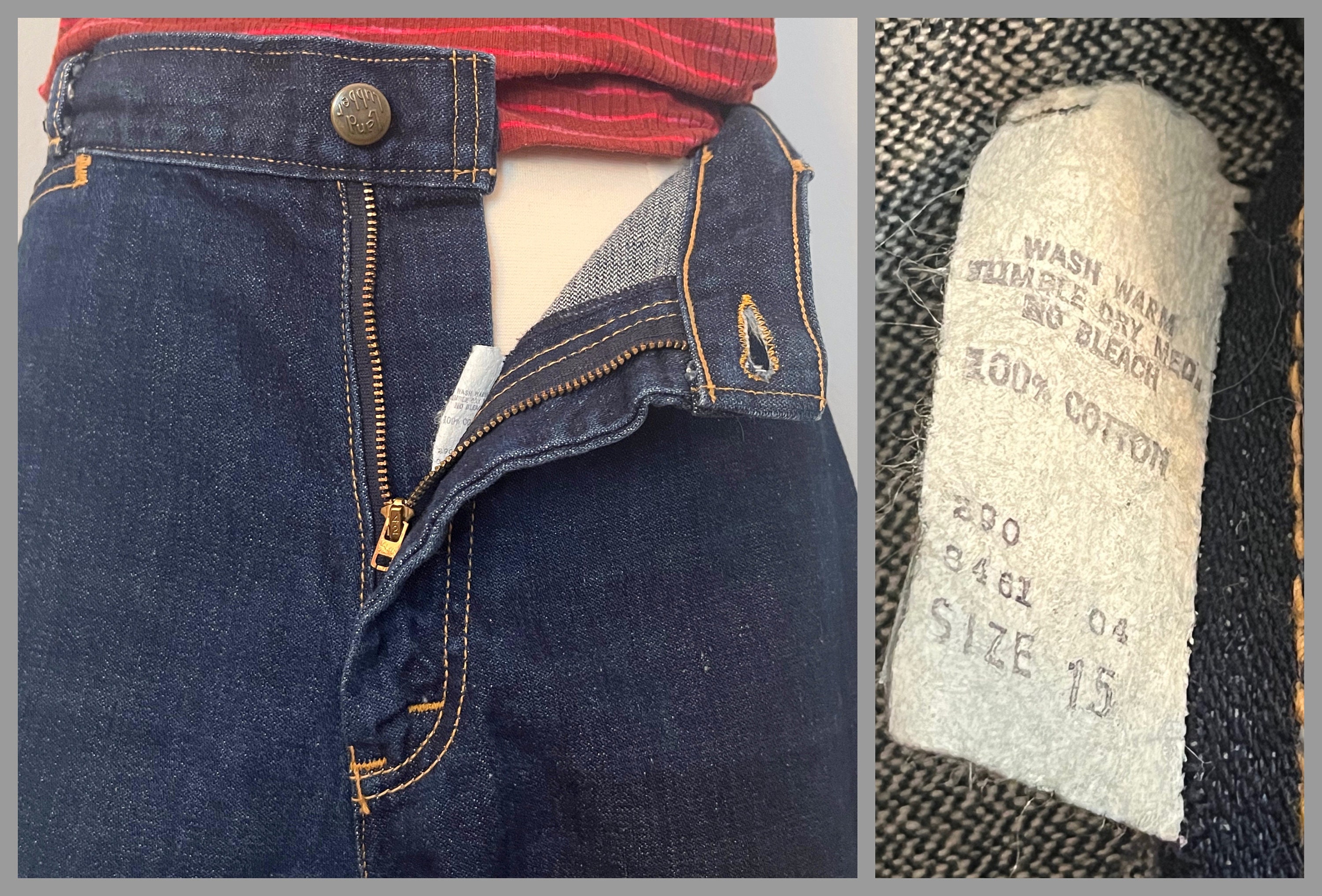 USA 古着 70S Landlubber ヴィンテージ デニムコート ロング