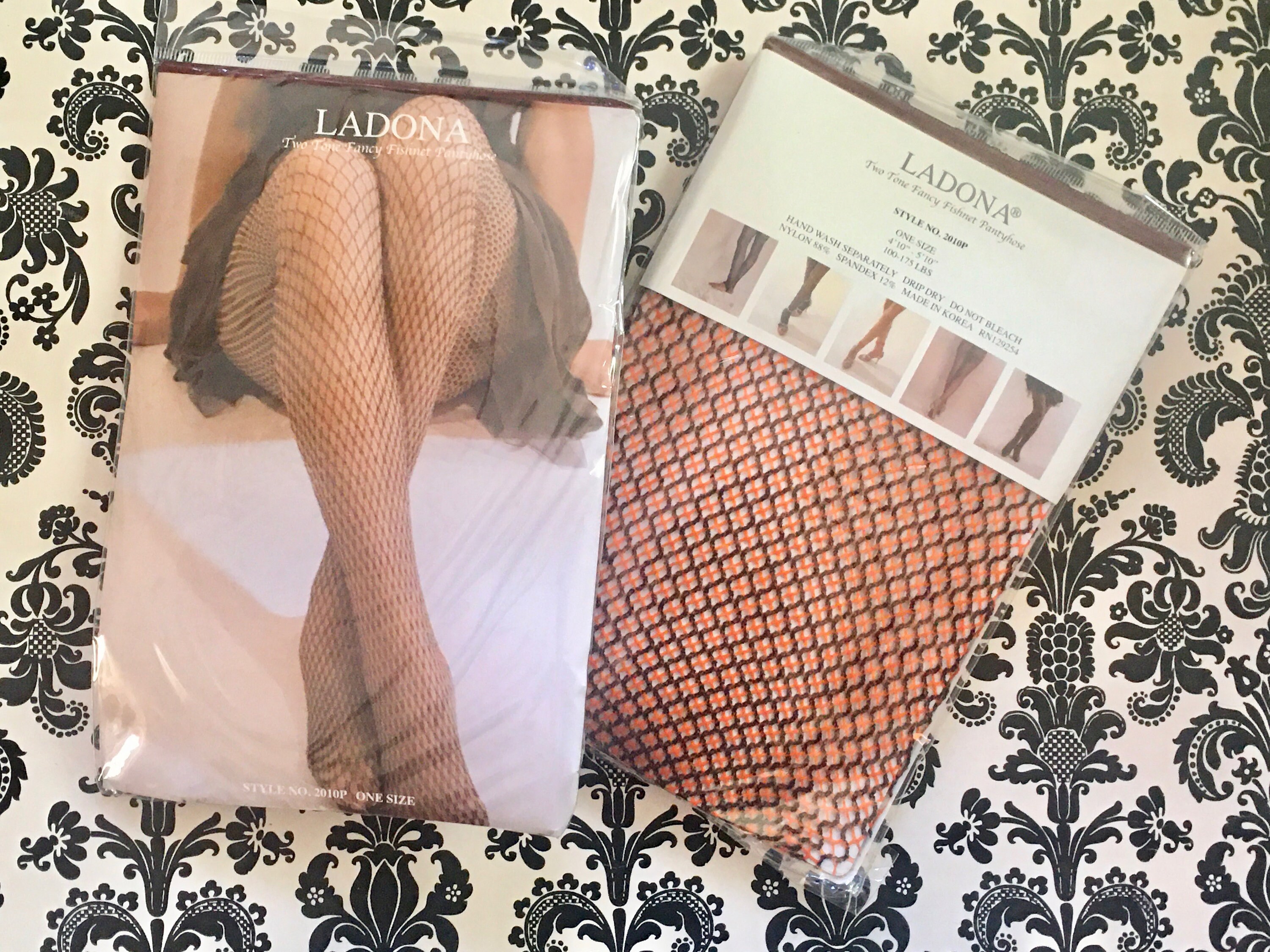 Fishnet top stockings 80s