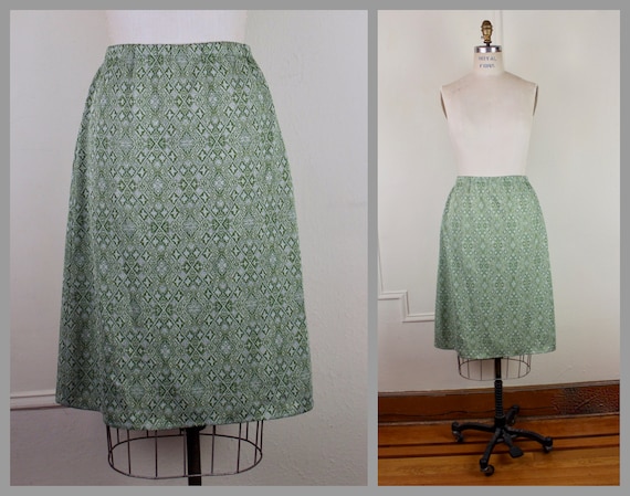 vintage 1960s 3pc Skirt Set with short sleeve shi… - image 9