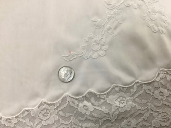 1960s creamy white & lace half slip Aristocraft b… - image 10