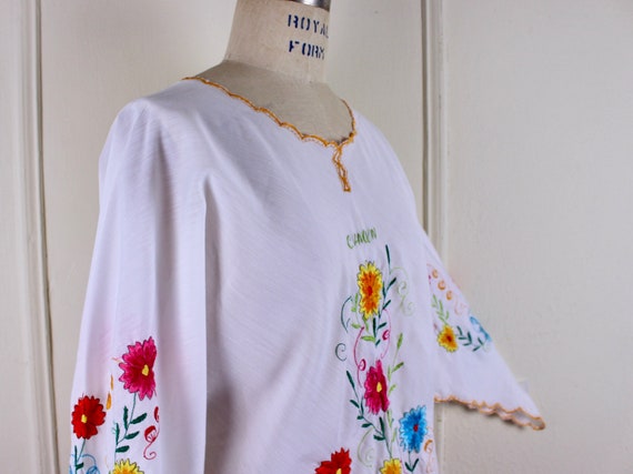 flowers + embroidery + cancun, vintage white embr… - image 9