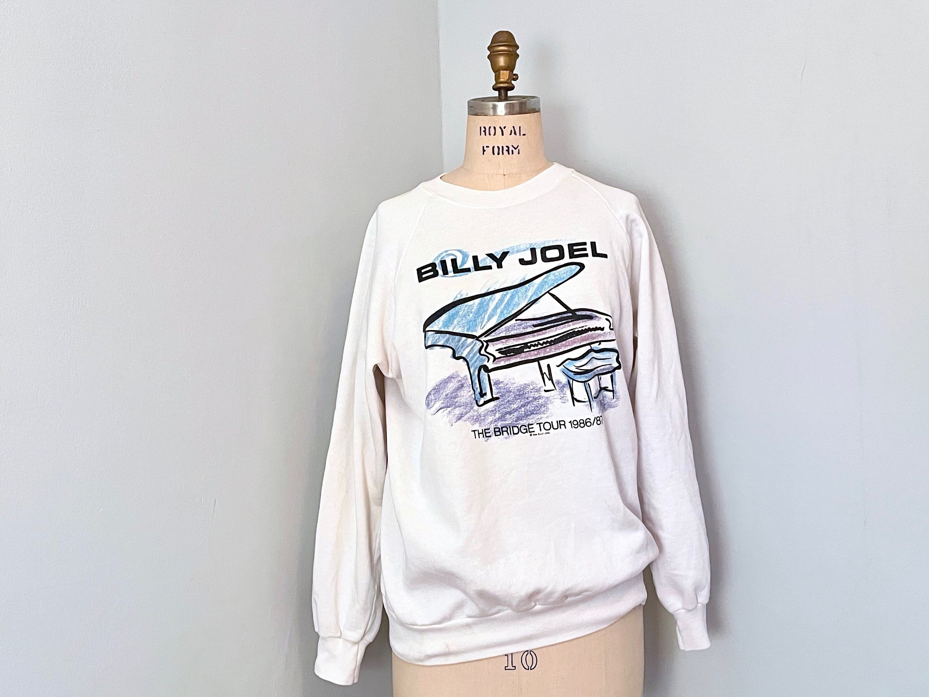 1980s BILLY JOEL Sweatshirt - the Bridge Tour, 1986/87 - Piano Man