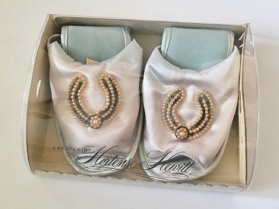 1950s Hortense Hewitt slippers in original box - … - image 10