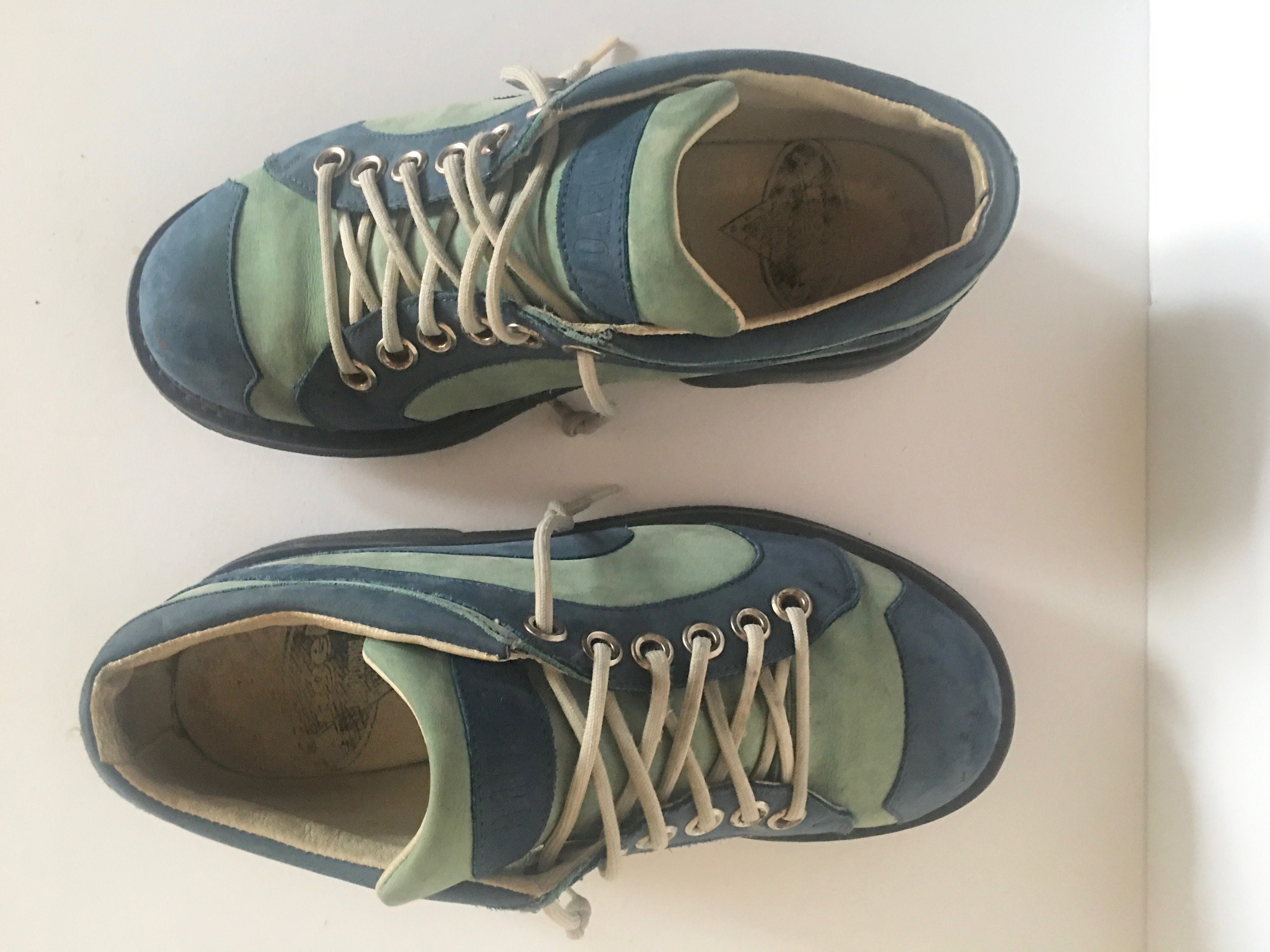 Size 10, Vintage John Fluevog Blue on Blue Angels / Vintage Size 10, Vintage John Fluevog Blue on Blue Angels / Vintage