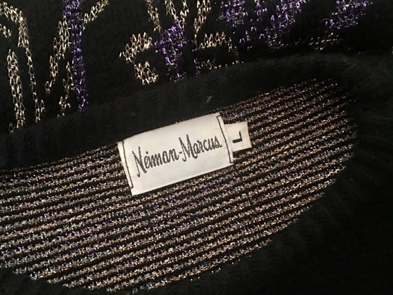 1980s NIEMAN MARCUS Metallic Sparkle Sweater with… - image 7