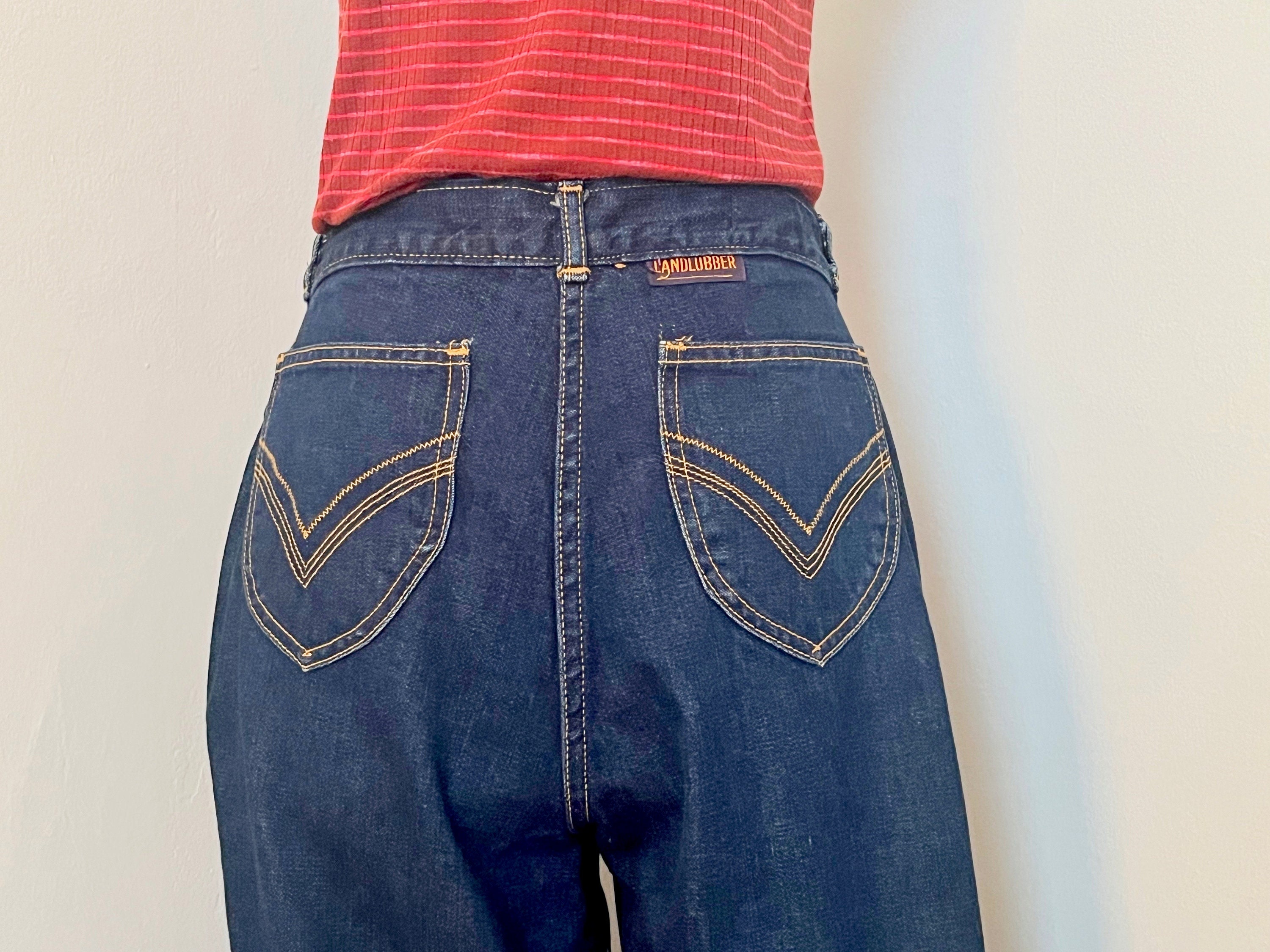 USA 古着 70S Landlubber ヴィンテージ デニムコート ロング