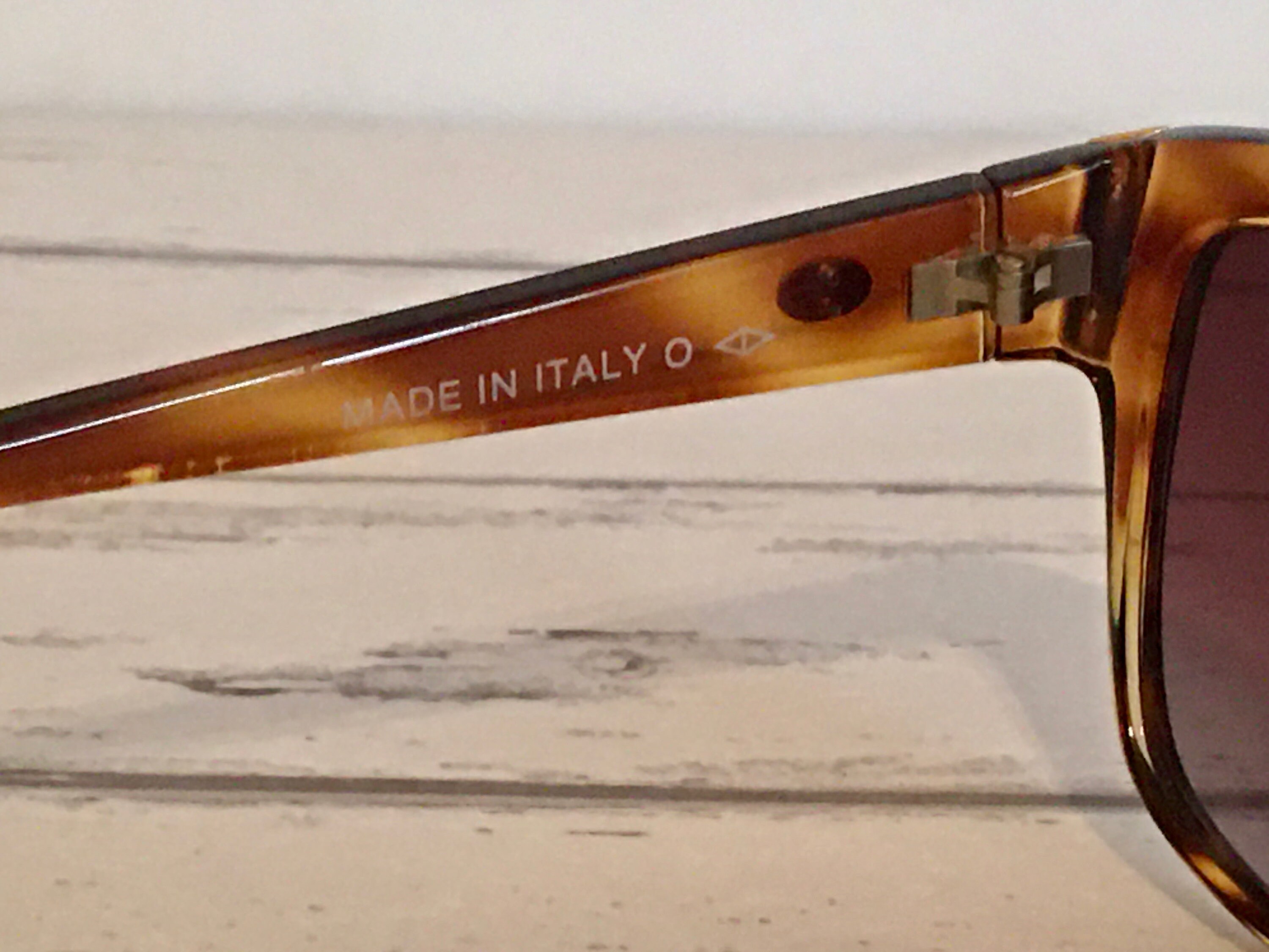 1990s Vintage Anne Klein Sunglasses - Brown Tortoise Plastic  display picture 2