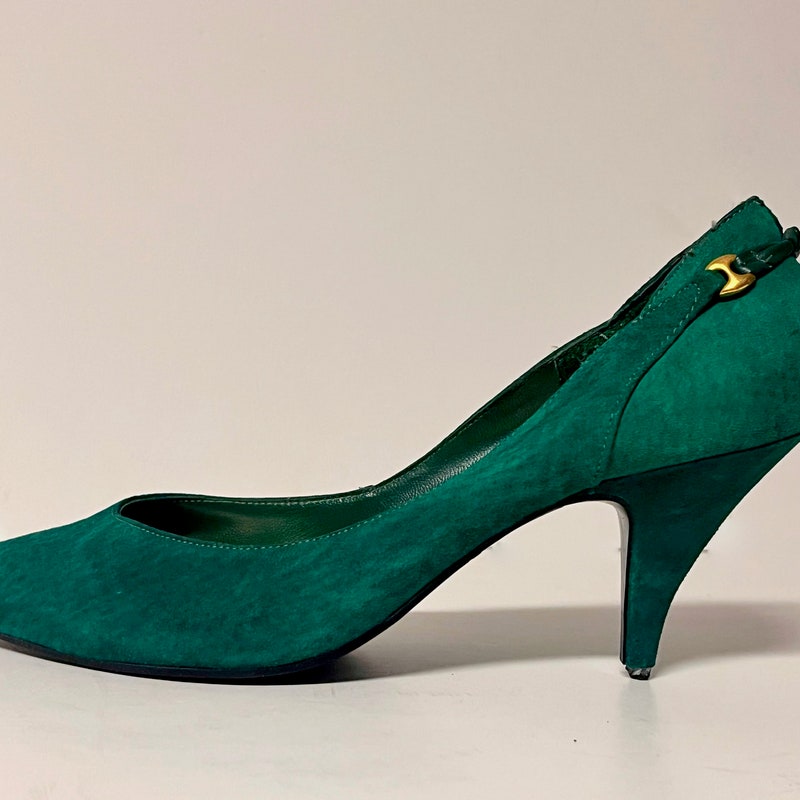 Vintage Bright Green High Heeled Sandals main image 1