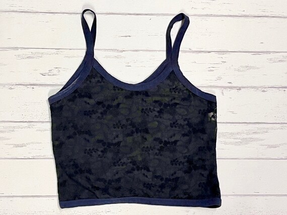 Vintage 90’s Victoria’s Secret blue lace cami top