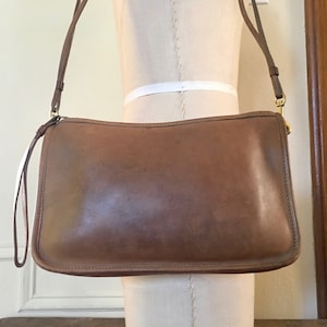 1970s Bonnie Cashin COACH Basic Bag Vintage Saddle Brown Leather