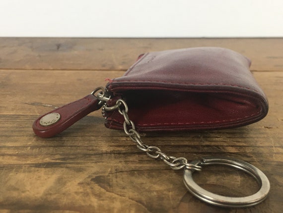 Coach Signature Coin Pouch Wallet Keychain Change Purse Brown | eBay