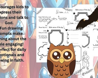 Kids Gospel Journal Book | Christian Devotional for Children | Bible Activity Journal | Scripture & Prayer Book for Kids