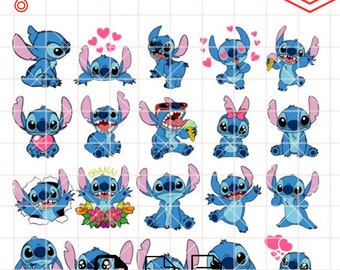 Stitch SVG Bundle: Cricut & Silhouette Cut Files (Digital Download)