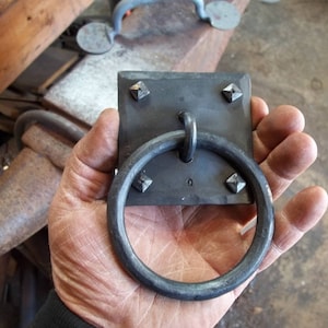 3 inch Ring Pull Blacksmith Forged