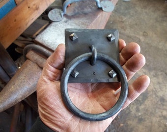 3 inch Ring Pull Blacksmith Forged