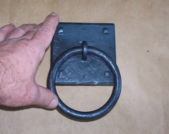 4 inch Ring Pull - Blacksmith Forged