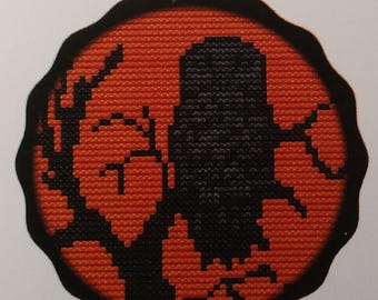 Creative Needle Arts Spooky Owl cross stitch kit Cross Stitch Halloween ornament kit Cross stitch Owl pattern, Halloween cross stitch kit