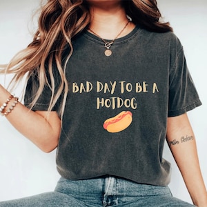 It’s a Bad Day to Be a Hotdog Design, Funny Food Meme png, Trendy Humor design, Grilling BBQ design, Summer Cookout Joke png, Hot Dog png
