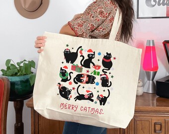 Weihnachten Katze PNG, Frohe Catmas Clipart, Urlaub Tierliebhaber Design (digitaler Download)