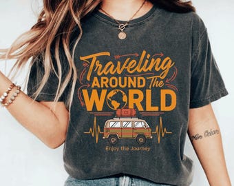 Vintage Adventure Van PNG, Wanderlust Explorer Sublimation Design (Digital Download)