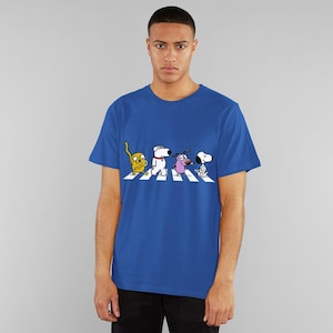 Cartoon Dogs Abbey Road Funny T-Shirt, The Beatles Style Shirt, Men's Women's Sizes (MUL-766220)