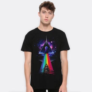 Pink Floyd Dark Side of the Moon Art T-Shirt, Men&#39;s Women&#39;s Sizes (PIN-779502)