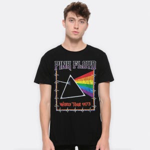 Pink Floyd World Tour 1973 T-Shirt, Men&#39;s Women&#39;s Sizes (PIN-45459)