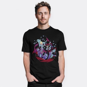 Camiseta de Hazbin Hotel Husk y Angel Dust, tallas para hombre y mujer (HEL-355518)