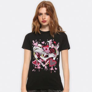 Hazbin Hotel Angel Dust-T-shirt, damesmaten (MUL-714571)