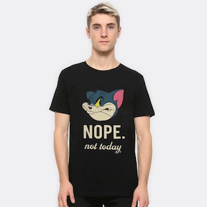 Camiseta de Tom y Jerry "No, hoy no", tallas para hombre y mujer (MUL-714571)