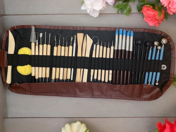 47PCS Clay Sculpting Tool Kit, Craft Pottery Sculpting Modeling Set, Polymer Sculpture Set, Clay Carving Tools, Pottery Lover Gift