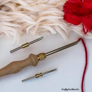 Elegant Adjustable Punch Needle Tool Set, Sizes 2.5mm 3.5mm 5mm Needles, Punch Needles, Embroidery Punch Needle, Punch Needle Kit