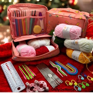 Crochet Kit For Beginners | Beginner Crochet Kit For Kids or Adults | Easy Crochet Kit | Crochet Hooks | Crocheting Kit | Crochet Supplies