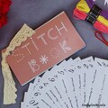 Embroidery Stitch Book Kit, Embroidery Starter Kit, Learn Embroidery, Beginner Embroidery Kit Needlepoint Practice Kit Stitchbook