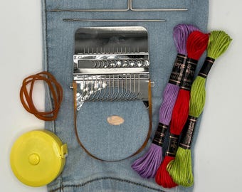 Visible Mending Kit, Mending Loom, Clothing Repair, Speedweve 14 Hooks, Christmas Gift for Mom