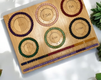 Stebcece Beading Board Tray With Round Channels - DIY Jewelry Making Tool For Bracelets & Crafts