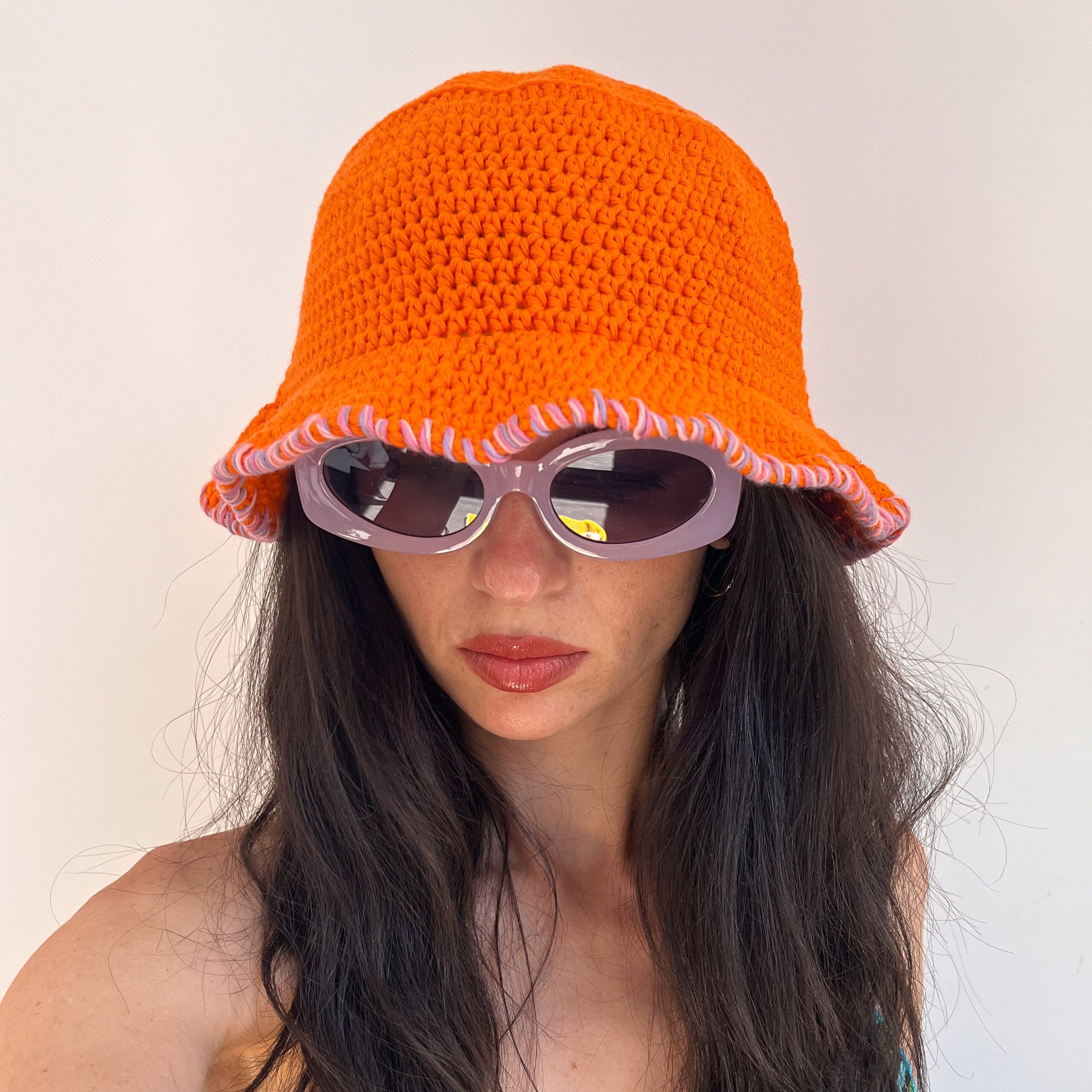 Cotton Knit Bucket Hat - Etsy