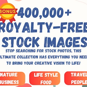 Mais de 400.000 imagens de estoque isentas de royalties: fotos de alta qualidade, PNGs, obras de arte e sites de papéis de parede, marketing, mídias sociais e muito mais + bônus