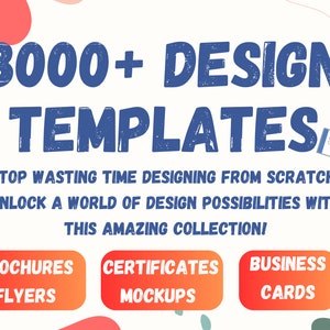 8000+ ontwerpsjablonen: brochures, flyers, visitekaartjes, certificaatontwerpen, testmodellen, visitekaartjes en meer + BONUS