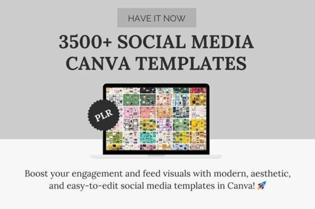 3500 Canva Editable Social Media Templates To Grow Your Brand Etsy