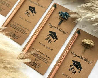 Personalized Graduation Pencils, Graduation Students Gifts, Class of 2025 Pencil Favors, Bulk Graduation Gifts for 2025, Grad Gifts