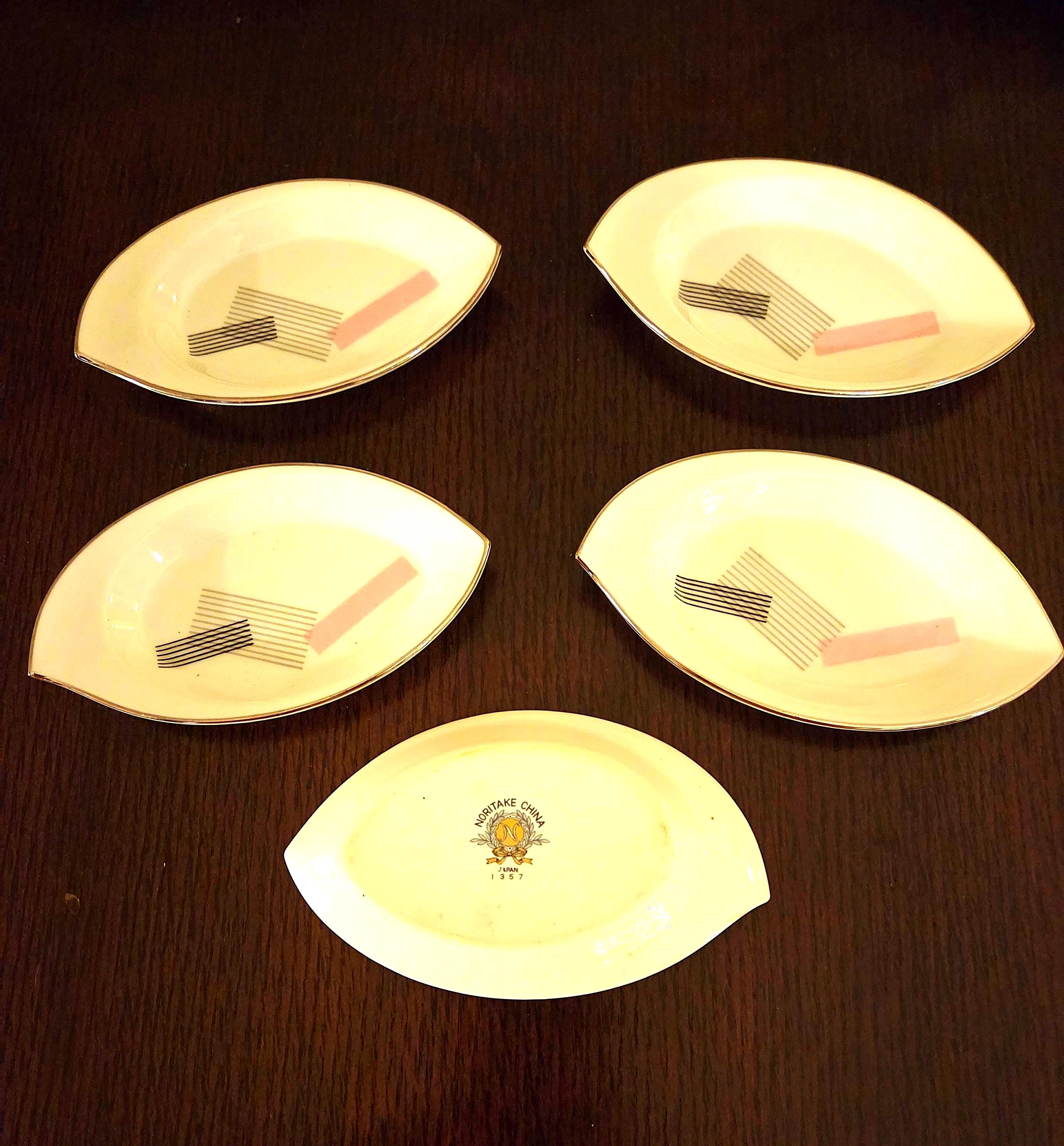 Noritake Pattern 1357 - Japanese China - Set of 5 Vintage