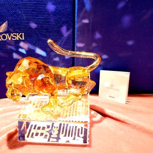 Swarovski Crystal Figurines Tiger - Etsy