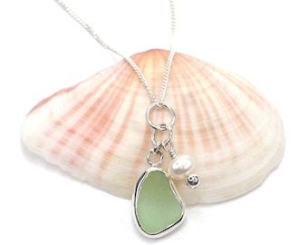 Uniquely You Sea Glass Necklace | Sea Glass Jewelry | Beach Glass Jewelry | Sea Glass Necklace |Inspirational Necklace |Affirmation Necklace