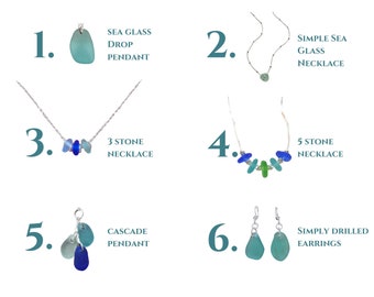 Custom Sea Glass Jewelry - Use Your Own Sea Glass!