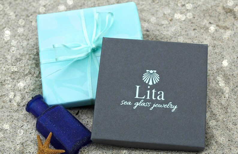 Initial Anklet Sea Glass Anklet Personalized Anklet Sea Glass and Sterling Silver Initial Anklet Sea glass jewelry Sea Glass
