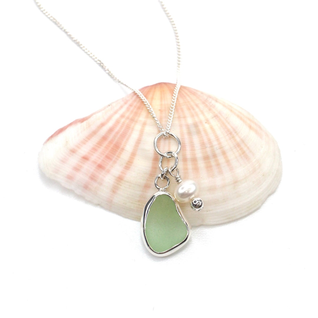 Uniquely You Sea Glass Necklace Sea Glass Jewelry Beach Glass