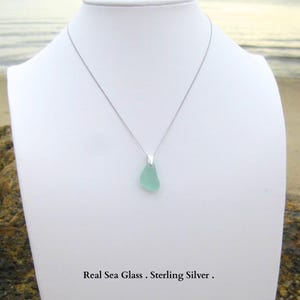Authentic Sea Glass Pinch Drop Necklace : Choose Your Color